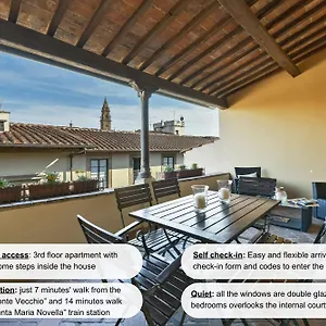 Buonarroti Big With Terrace In Oltrarno Apartment